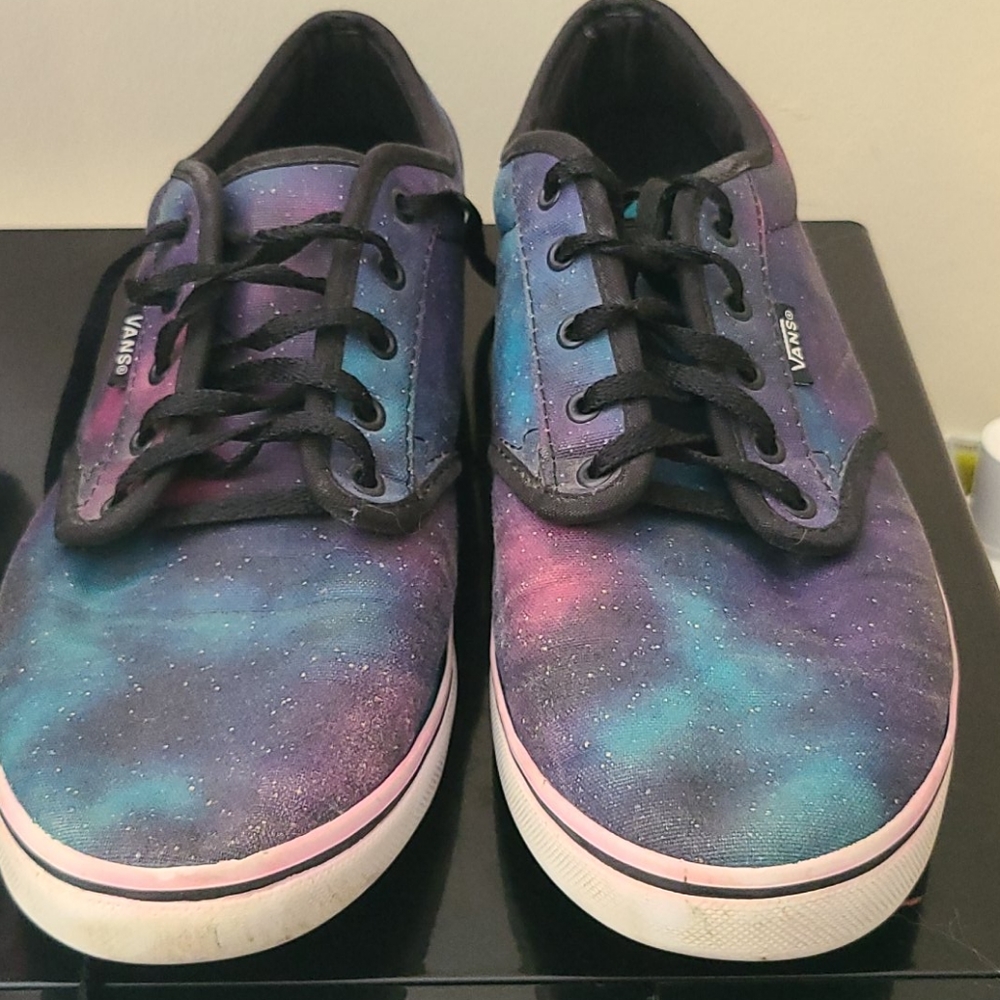 Size 10 Galaxy Print Vans